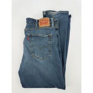 Levis 514‎ Jeans Men 38x30 Blue Straight Medium Wash Fade American Denim Pants